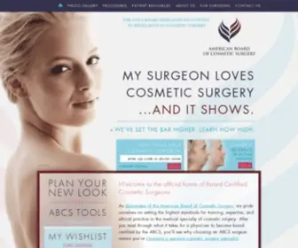 Americanboardcosmeticsurgery.org(American Board of Cosmetic Surgery) Screenshot