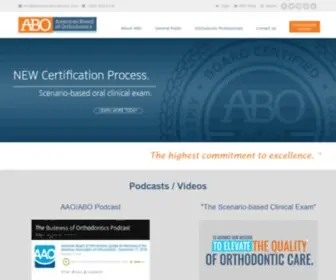 Americanboardortho.com(American Board of Orthodontics) Screenshot