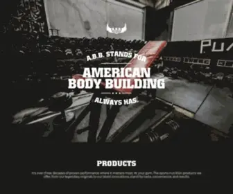 Americanbodybuilding.com(ABB Performance Beverages) Screenshot