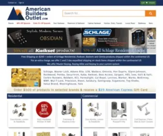 Americanbuildersoutlet.com(Schlage, Kwikset, Baldwin, Bobrick, Kaba) Screenshot