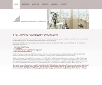 Americanbusinessconference.org(Bipartisan Organization) Screenshot