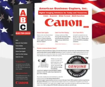 Americanbusinesscopiers.com(American Business Copiers) Screenshot