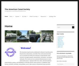 Americancanals.org(The American Canal Society) Screenshot