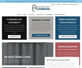 Americancanning.com(American Canning) Screenshot