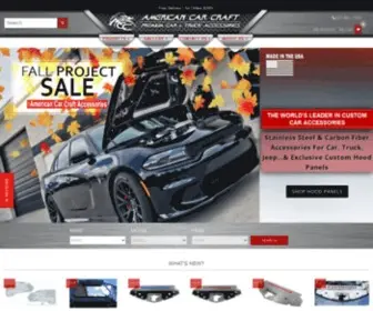 Americancarcraft.com(Custom Car Accessories & Parts) Screenshot