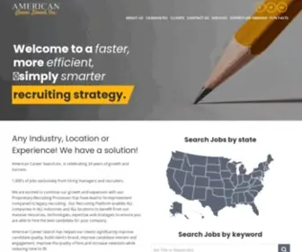 Americancareersearch.com(Faster,Better,Simpler,Smarter Recruiting) Screenshot