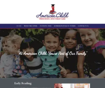 Americanchildshreveport.com(American Child Preschool and Child Care) Screenshot