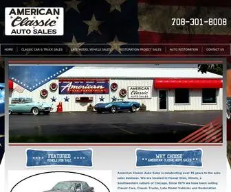 Americanclassicautosales.com(American Classic Auto Sales) Screenshot