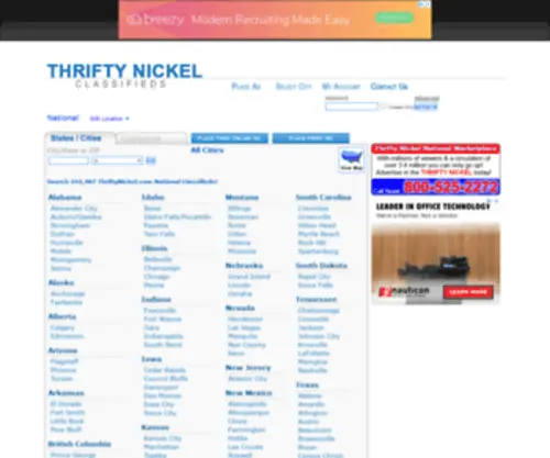Americanclassifieds.com(The Nation&#039;s Online Classifieds) Screenshot