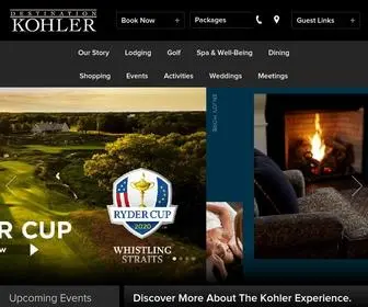 Americanclubresort.com(Destination Kohler) Screenshot