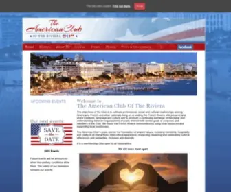 Americanclubriviera.com(The American Club of the Riviera) Screenshot