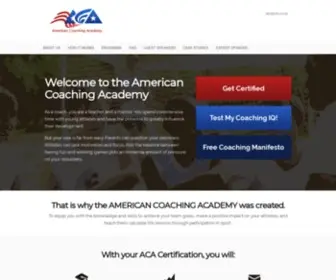Americancoachingacademy.com(American Coaching Academy) Screenshot