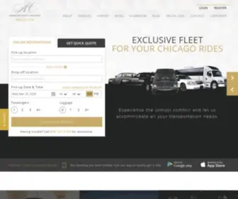 Americancoachlimousine.com(Limo Service Chicago Shuttle Service O'Hare Black Car Luxury Buses) Screenshot