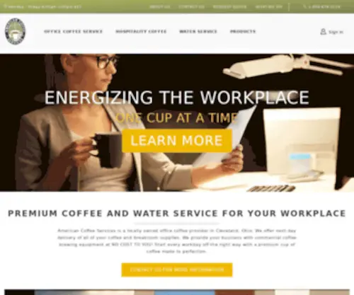 Americancoffeeservices.com(American Coffee Services) Screenshot