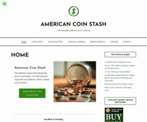 Americancoinstash.com(This website) Screenshot