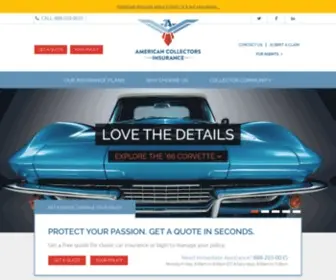 Americancollectors.com(Classic Car Insurance) Screenshot