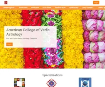 AmericancollegeofVedicastrology.org(American College of Vedic Astrology) Screenshot