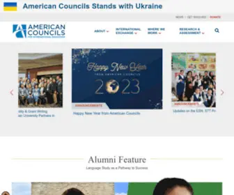 Americancouncils.org(American Councils) Screenshot