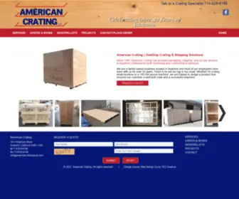 Americancratingsocal.com(Orange County Crating Packing & Shipping Services Anaheim Ca) Screenshot