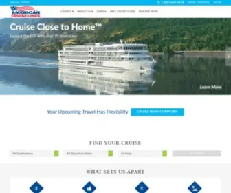 Americancruiselines.com(USA Small Ship River Cruises) Screenshot