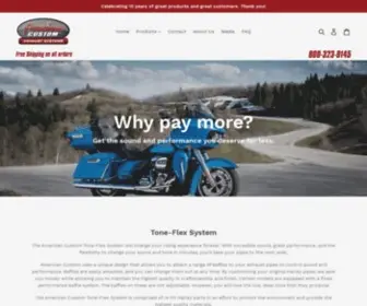 Americancustom.com(American Custom Exhaust Systems) Screenshot