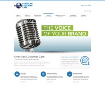 Americancustomercare.com(American Customer Care) Screenshot