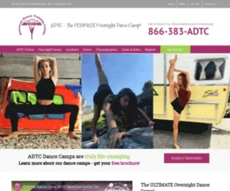 Americandancetrainingcamp.com(Summer Camp: Girls Overnight Summer Dance Camp) Screenshot