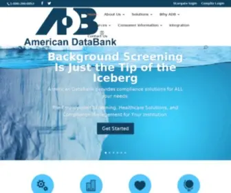 Americandatabank.com(American DataBank) Screenshot