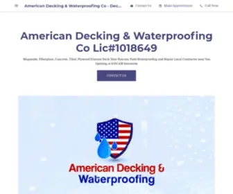 Americandecking.org(American Decking & Waterproofing Co) Screenshot