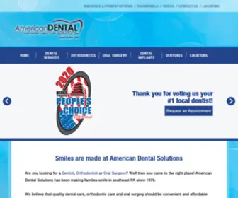 Americandentalsolutions.net(American Dental Solutions) Screenshot