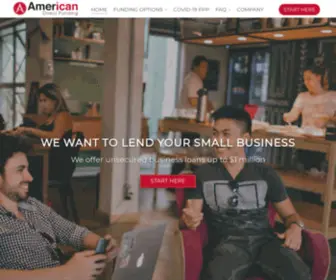 Americandirectfunding.com(林田学) Screenshot