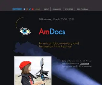 Americandocumentaryfilmfestival.com(The American Documentary and Animation Film Festival (AmDocs)) Screenshot
