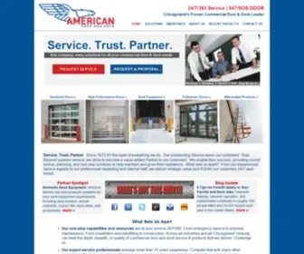 Americandooranddock.com(Chicago Commercial Industrial Garage Door and Dock Service) Screenshot