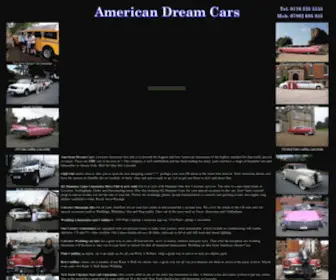 Americandreamcars.co.uk(American wedding Cars and limousines) Screenshot