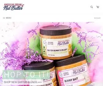 Americandreamnutbutter.com(American Dream Nut Butter) Screenshot