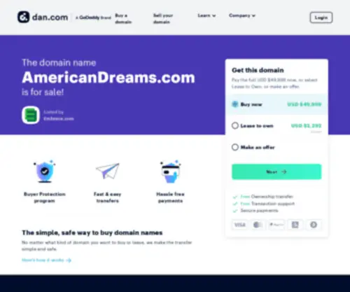 Americandreams.com(Attaining American Dreams) Screenshot