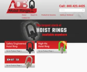 Americandrillbushing.com(Hoist Rings & Lifting Points) Screenshot