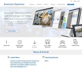 Americandynamics.net(A Tyco International Company) Screenshot