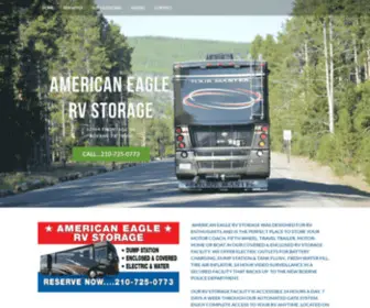 Americaneaglervstorage.com(Covered rv storage) Screenshot