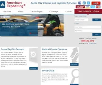 Americanexpediting.com(Same Day Courier) Screenshot