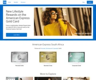 Americanexpress.co.za(Credit Cards Rewards & Business Services) Screenshot