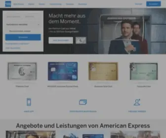 Americanexpress.de(Kreditkarten, Reisen, Prämien) Screenshot