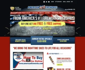 Americanfireworks.com(American fireworks) Screenshot