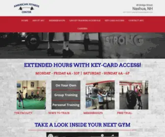 Americanfitnesscenternh.com(American Fitness Center) Screenshot