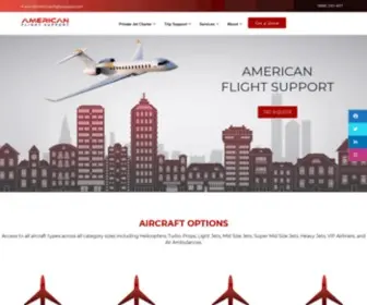 Americanflightsupport.com(Private Jet Charter) Screenshot