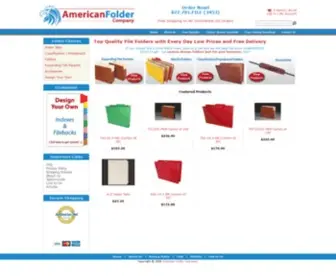 Americanfolder.com(American Folder Company Filing Products) Screenshot