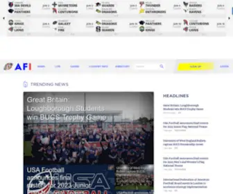 Americanfootballinternational.com(American Football International) Screenshot