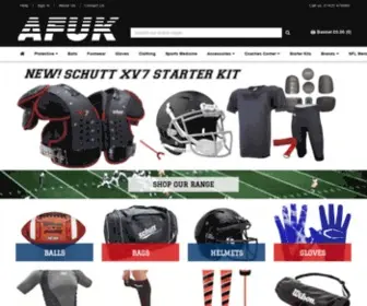 Americanfootballuk.net(Welcome to our shop) Screenshot