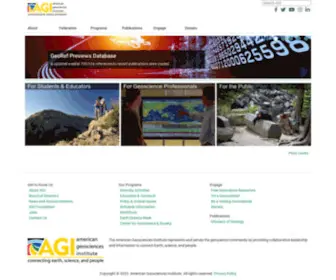 Americangeosciences.org(American Geosciences Institute) Screenshot