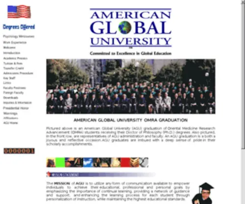 Americanglobalu.edu(Americanglobalu) Screenshot